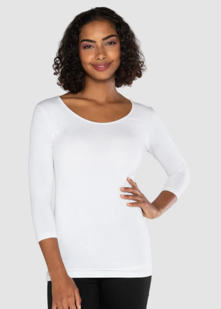 TOP À MANCHES 3/4 EN BAMBOU