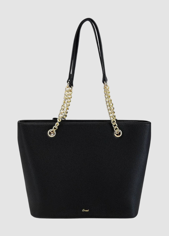 Sac cabas grand pour femme Aubrey à nœud et chaîne