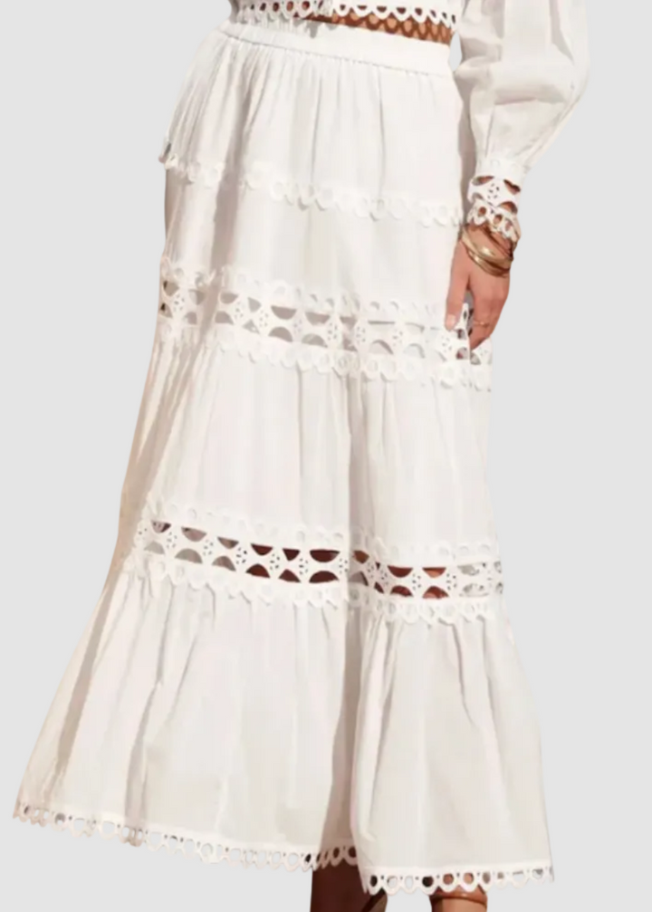 Ellie long cotton skirt 