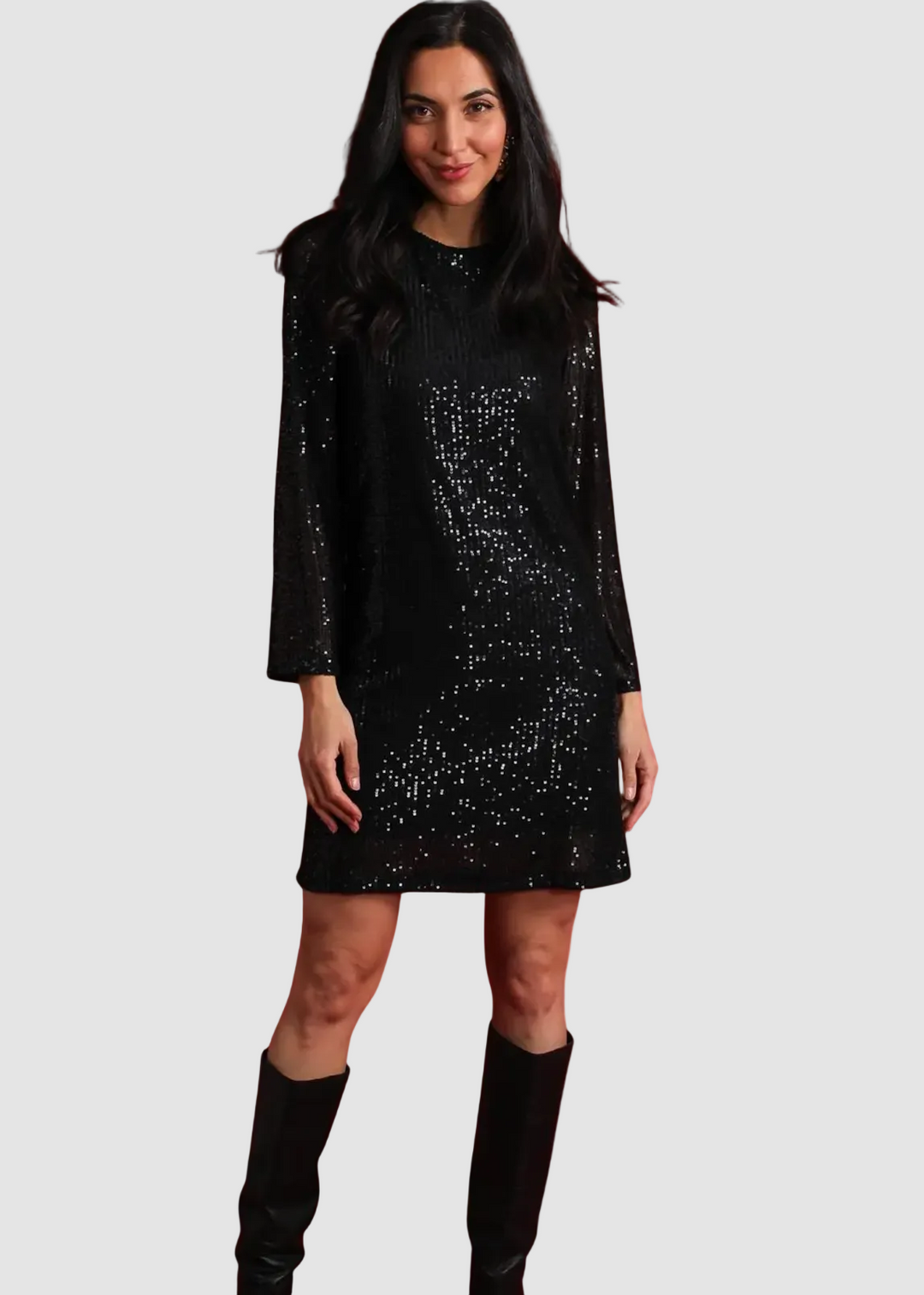 Robe sequin avec noeud dans le dos