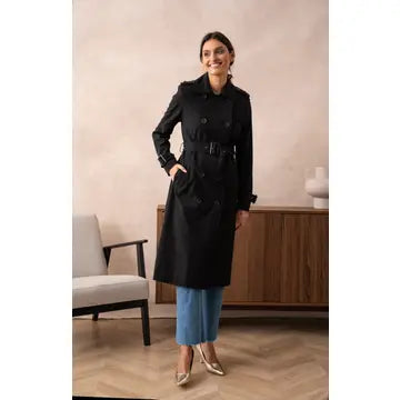 Trench coat long ceinturé - Cindy