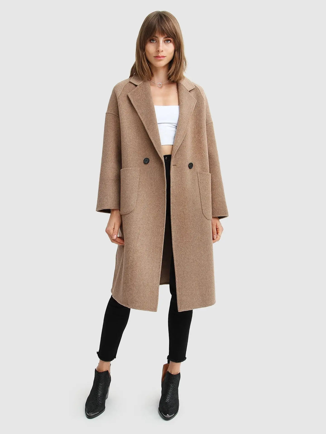 Manteau en laine mélangée à double boutonnage Editeur