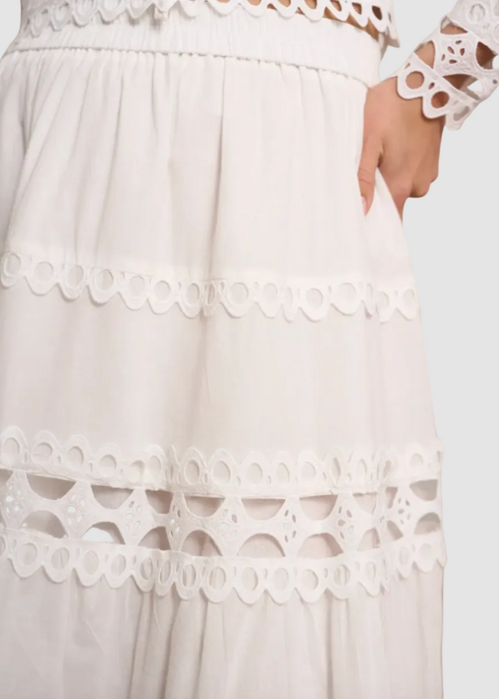 Ellie long cotton skirt 
